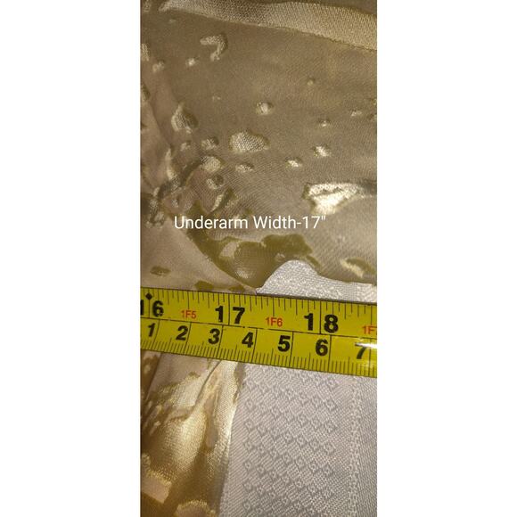 Capri Mon Cheri Silk Dress Sz 10 Ivory Tiered Burnout Wedding Old Money Luxury - Picture 13 of 16